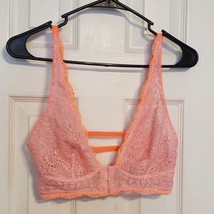 Victoria's Secret Pink/Orange Lace Bralette